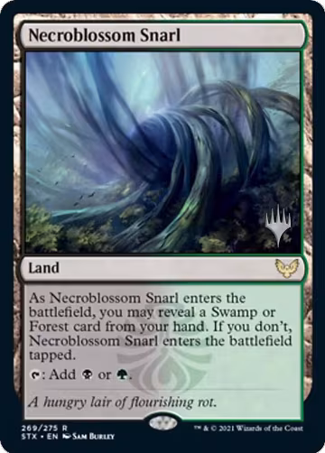Necroblossom Snarl (269), Promo Pack: Strixhaven — Magic card price