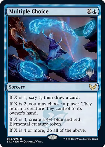 Multiple Choice (48), Promo Pack: Strixhaven — Magic card price