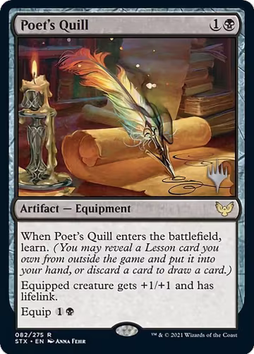 Poet's Quill (82), Promo Pack: Strixhaven — Magic card price
