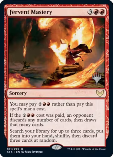 Fervent Mastery (101), Promo Pack: Strixhaven — Magic card price