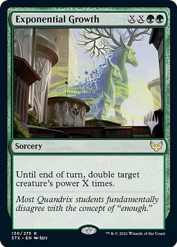 Exponential Growth (130), Promo Pack: Strixhaven — Magic card price