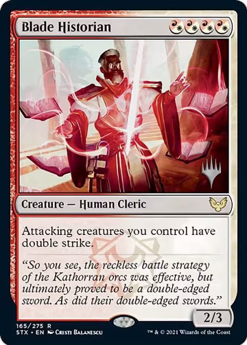 Blade Historian (165), Promo Pack: Strixhaven — Magic card price