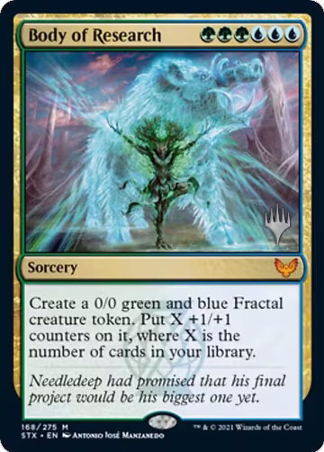 Body of Research (168), Promo Pack: Strixhaven — Magic card price