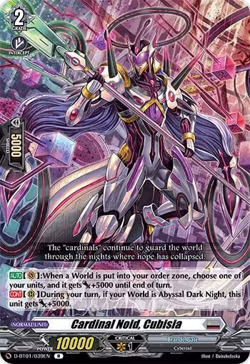 Cardinal Noid, Cubisia (D-BT01/039EN), D-BT01: Genesis of the Five Greats — Vanguard card price