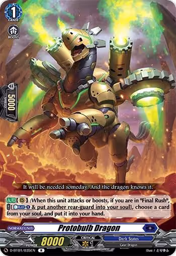 Protobulb Dragon (D-BT01/035EN), D-BT01: Genesis of the Five Greats — Vanguard card price