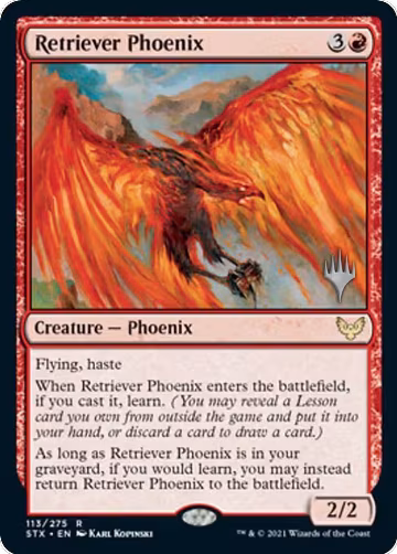 Retriever Phoenix (113), Promo Pack: Strixhaven — Magic card price