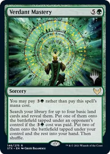 Verdant Mastery (146), Promo Pack: Strixhaven — Magic card price