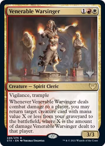 Venerable Warsinger (246), Promo Pack: Strixhaven — Magic card price