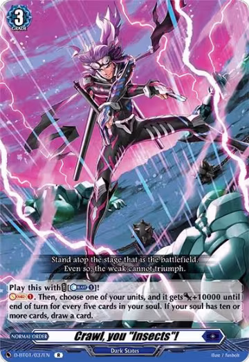 Crawl, you "Insects"! (D-BT01/037EN), D-BT01: Genesis of the Five Greats — Vanguard card price