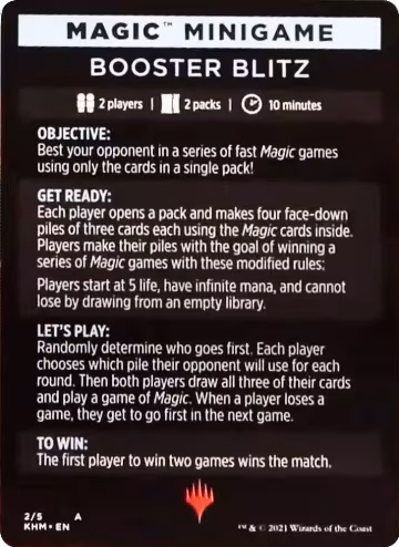 Magic Minigame: Booster Blitz (2), Kaldheim — Magic card price