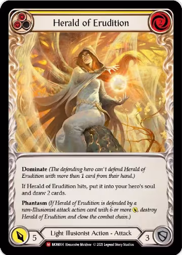Herald of Erudition (MON004), Monarch — Flesh & Blood card price