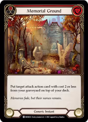 Memorial Ground (Red) (MON303), Monarch — Flesh & Blood card price