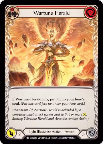Wartune Herald (Red) (MON026), Monarch — Flesh & Blood card price