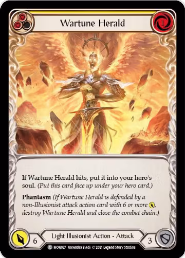 Wartune Herald (Yellow) (MON027), Monarch — Flesh & Blood card price