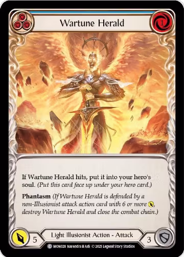 Wartune Herald (Blue) (MON028), Monarch — Flesh & Blood card price