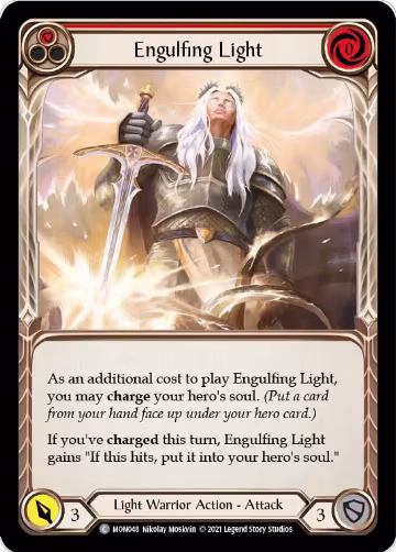 Engulfing Light (Red) (MON048), Monarch — Flesh & Blood card price