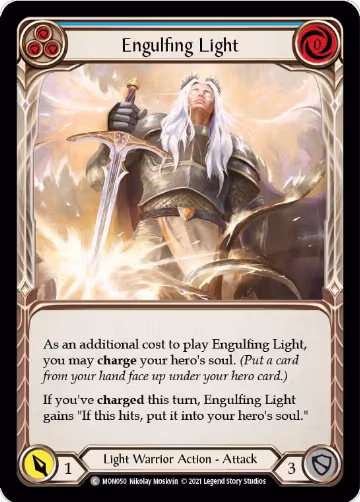 Engulfing Light (Blue) (MON050), Monarch — Flesh & Blood card price