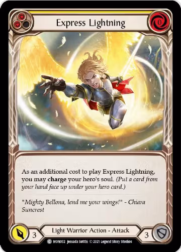 Express Lightning (Yellow) (MON052), Monarch — Flesh & Blood card price
