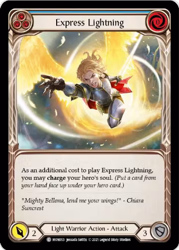 Express Lightning (Blue) (MON053), Monarch — Flesh & Blood card price