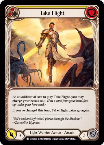 Take Flight (Yellow) (MON055), Monarch — Flesh & Blood card price