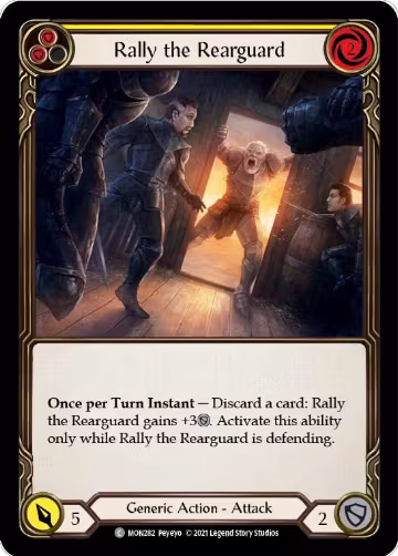 Rally the Rearguard (Yellow) (MON282), Monarch — Flesh & Blood card price