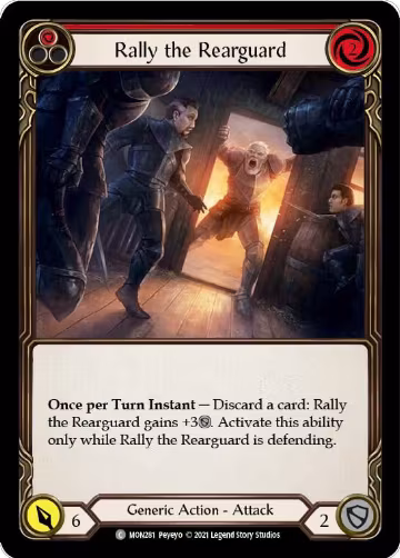 Rally the Rearguard (Red) (MON281), Monarch — Flesh & Blood card price