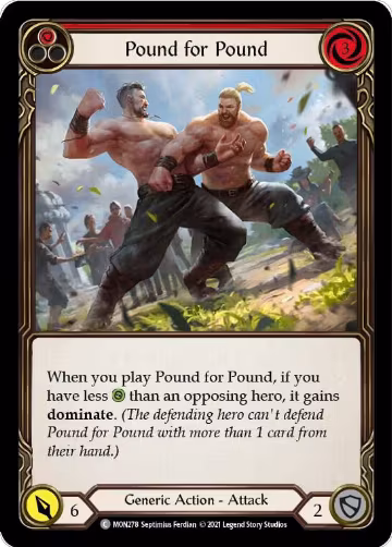 Pound for Pound (Red) (MON278), Monarch — Flesh & Blood card price