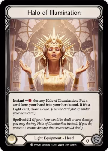Halo of Illumination (MON061), Monarch — Flesh & Blood card price