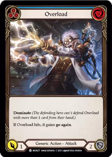 Overload (Blue) (MON277), Monarch — Flesh & Blood card price