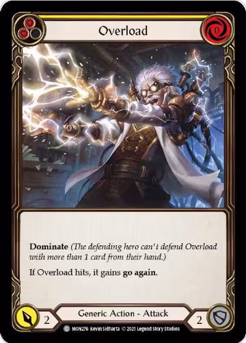 Overload (Yellow) (MON276), Monarch — Flesh & Blood card price