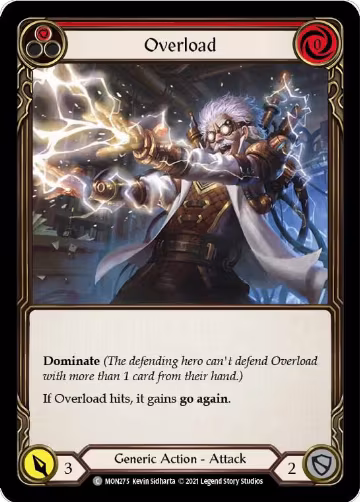 Overload (Red) (MON275), Monarch — Flesh & Blood card price