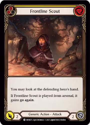 Frontline Scout (Yellow) (MON273), Monarch — Flesh & Blood card price