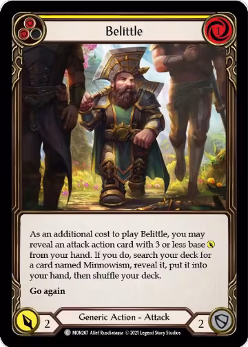 Belittle (Yellow) (MON267), Monarch — Flesh & Blood card price