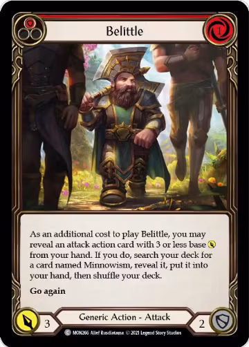 Belittle (Red) (MON266), Monarch — Flesh & Blood card price