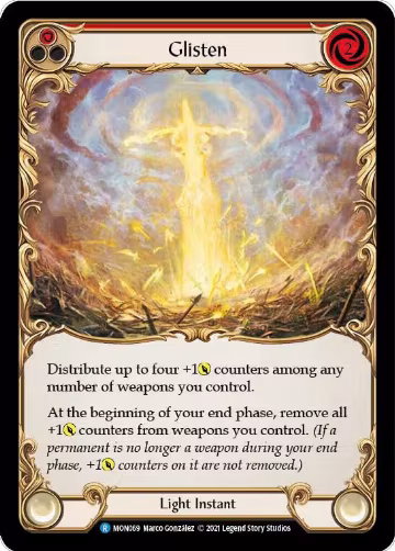 Glisten (Red) (MON069), Monarch — Flesh & Blood card price