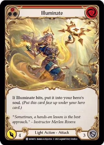 Illuminate (Red) (MON072), Monarch — Flesh & Blood card price