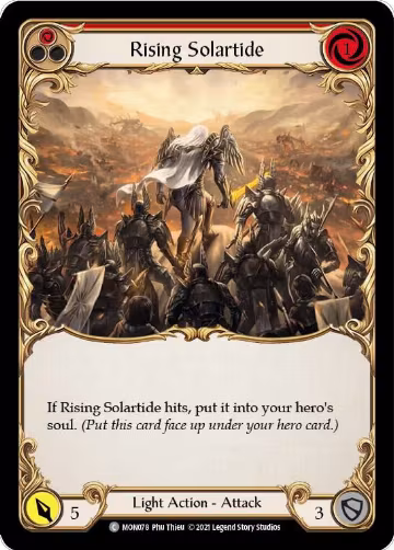 Rising Solartide (Red) (MON078), Monarch — Flesh & Blood card price