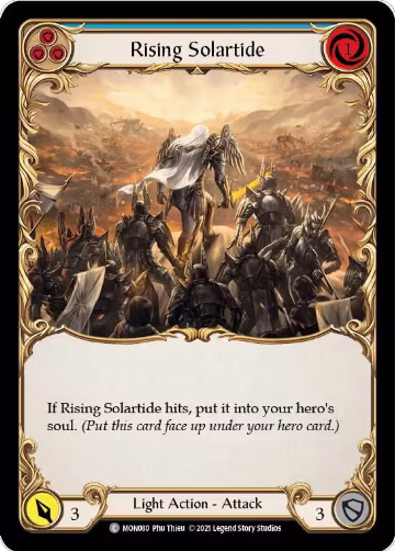Rising Solartide (Blue) (MON080), Monarch — Flesh & Blood card price