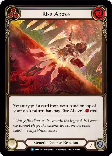 Rise Above (Blue) (MON259), Monarch — Flesh & Blood card price