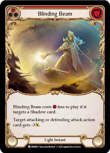 Blinding Beam (Red) (MON084), Monarch — Flesh & Blood card price