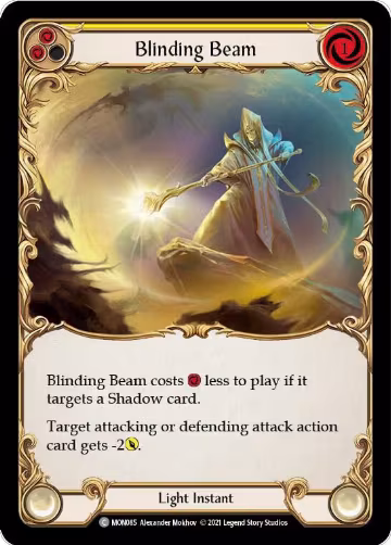 Blinding Beam (Yellow) (MON085), Monarch — Flesh & Blood card price