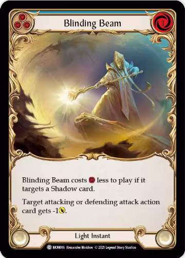 Blinding Beam (Blue) (MON086), Monarch — Flesh & Blood card price