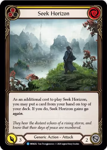 Seek Horizon (Yellow) (MON252), Monarch — Flesh & Blood card price
