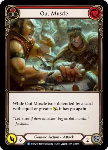 Out Muscle (Red) (MON248), Monarch — Flesh & Blood card price