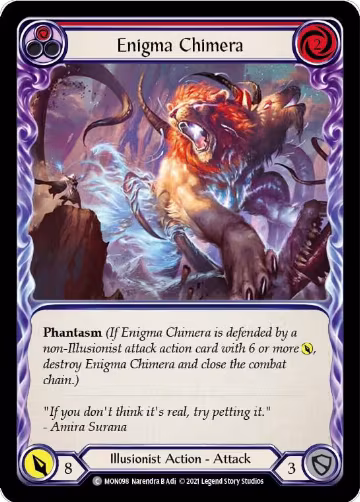 Enigma Chimera (Red) (MON098), Monarch — Flesh & Blood card price