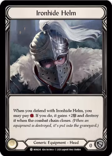 Ironhide Helm (MON241), Monarch — Flesh & Blood card price