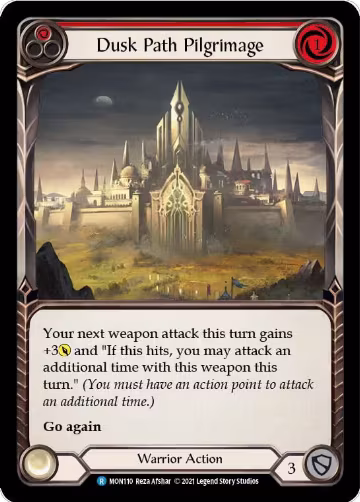 Dusk Path Pilgrimage (Red) (MON110), Monarch — Flesh & Blood card price
