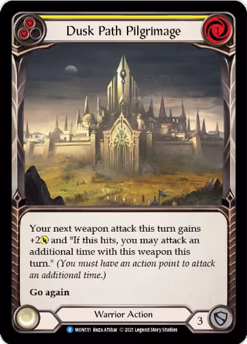 Dusk Path Pilgrimage (Yellow) (MON111), Monarch — Flesh & Blood card price