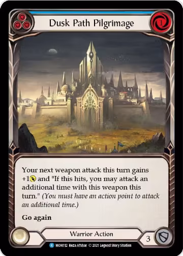 Dusk Path Pilgrimage (Blue) (MON112), Monarch — Flesh & Blood card price
