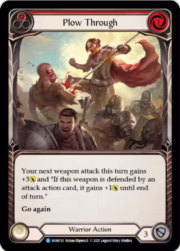 Plow Through (Red) (MON113), Monarch — Flesh & Blood card price
